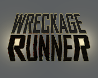 the word wreckage runner where both the Rs of
                    runner are made to look like car headlights